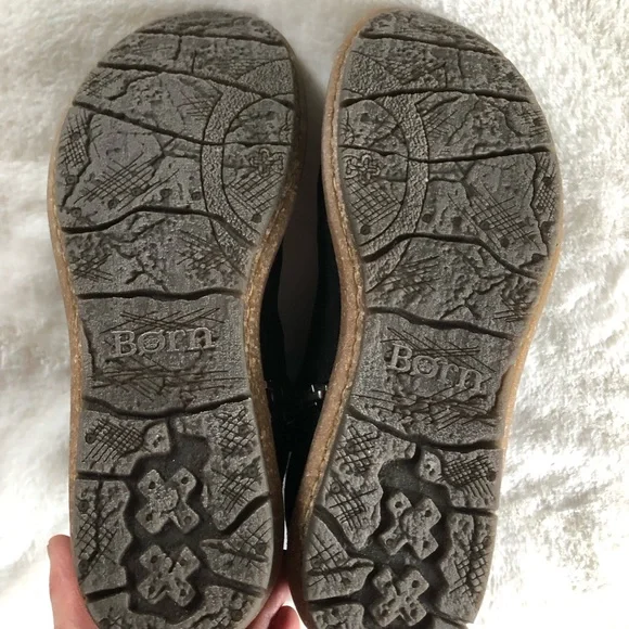 Black Born Suede Ankle Boots New in box - Picture 6 of 8